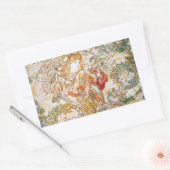 フローラ女神 長方形シール (封筒)