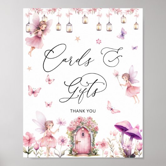 フローラ妖精のガーデンカードとギフト ポスター (正面)