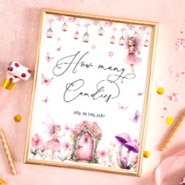 フローラ妖精の庭Jarポスターのキャンディーの数 ポスター