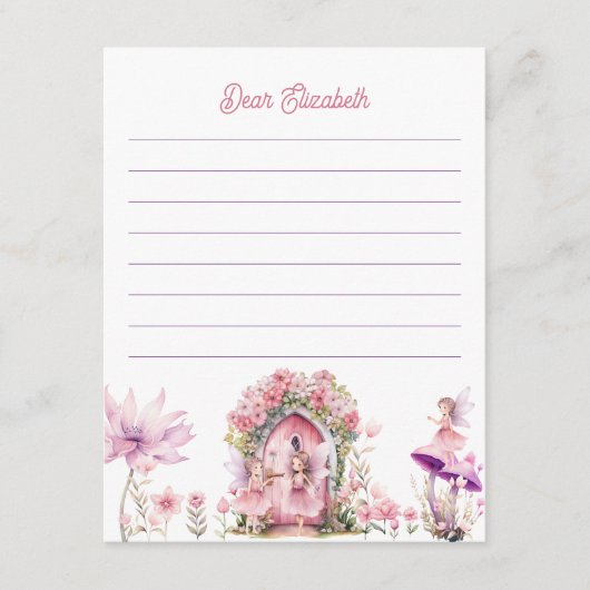 フローラ妖精マジカル誕生日タイムカプセルカード エンクロージャーカード (正面)