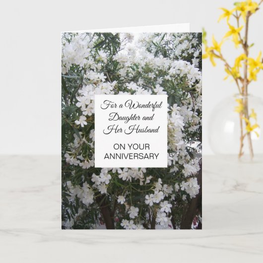 フローラ娘の夫パーソナライズされた記念日 カード (黄色い花)