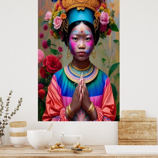 フローラ娘 ポスター (キッチン)