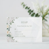 フローラ婚礼RSVPカード (スタンド正面)