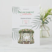 フローラ婚約カードガーデン誓 招待状 (スタンド正面)