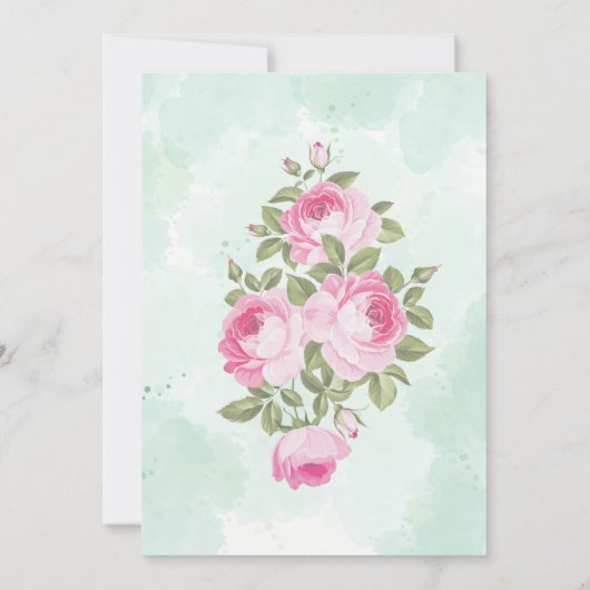 フローラ婚約招待状 招待状 (裏面)