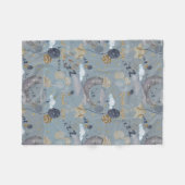 フローラ子供部屋プリントフリースベビーブランケット フリースブランケット (正面(横))