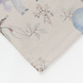 フローラ子供部屋プリントベビーブランケット フリースブランケット (角)