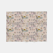 フローラ子供部屋プリントベビーブランケット フリースブランケット (正面(横))