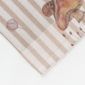 フローラ子供部屋プリントベビーブランケット フリースブランケット (角)