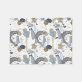 フローラ子供部屋プリントベビーブランケット フリースブランケット (正面(横))