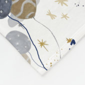 フローラ子供部屋プリントベビーブランケット フリースブランケット (角)