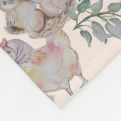 フローラ子供部屋プリントベビーブランケット フリースブランケット (角)