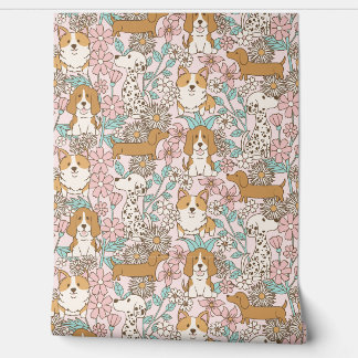 フローラ子犬 壁紙