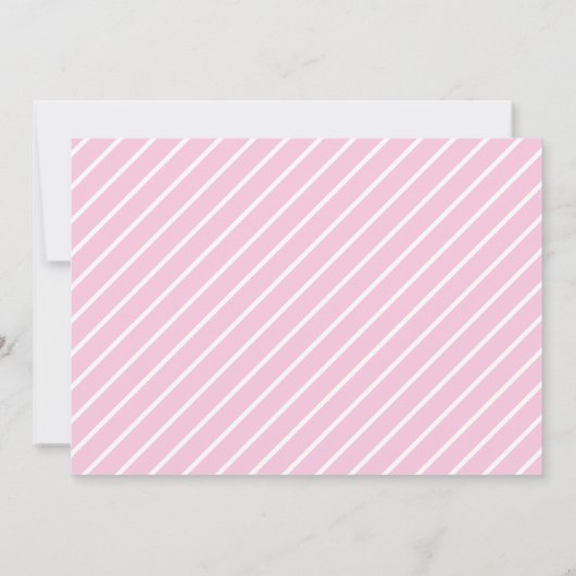 フローラ子猫写真誕生日キッズキュートゴールデンパーティー 招待状 (裏面)