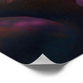 フローラ孔雀ウォールアートポスター ポスター (角)