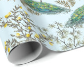 フローラ孔雀ラッピング紙 ラッピングペーパー (ロールコーナー)