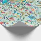 フローラ孔雀 ラッピングペーパー (角)