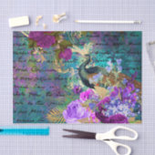 フローラ孔雀 薄葉紙 (クラフト)