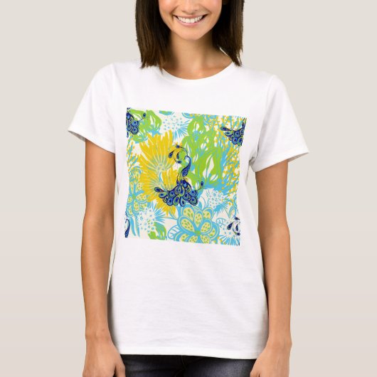 フローラ孔雀 Tシャツ (正面)