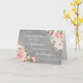 フローラ孫娘の卒業 カード (黄色い花)