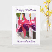 フローラ孫娘誕生日 カード (黄色い花)