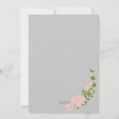 フローラ宗教招待状 招待状 (裏面)