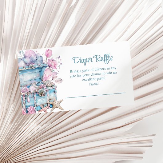 フローラ宝箱の水中おむつラッフル エンクロージャーカード