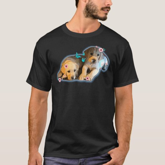 フローラ実験子犬 Tシャツ (正面)