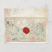 フローラ封筒丁合いスクラップブック紙 (正面)