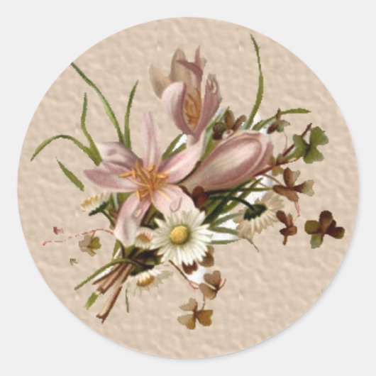 フローラ封筒用シールシール ラウンドシール (正面)