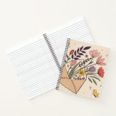 フローラ封筒(春の花と蝶) ノートブック (内部)