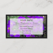 フローラ専門家とプロフェッショナルの花屋 名刺 (裏面)