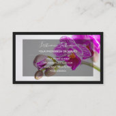 フローラ専門家プロフェッショナル快適orchid 名刺 (裏面)