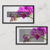 フローラ専門家プロフェッショナル快適orchid 名刺 (正面/裏面)