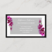 フローラ専門家プロフェッショナル快適orchid bu 名刺 (裏面)