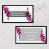 フローラ専門家プロフェッショナル快適orchid bu 名刺 (正面/裏面)