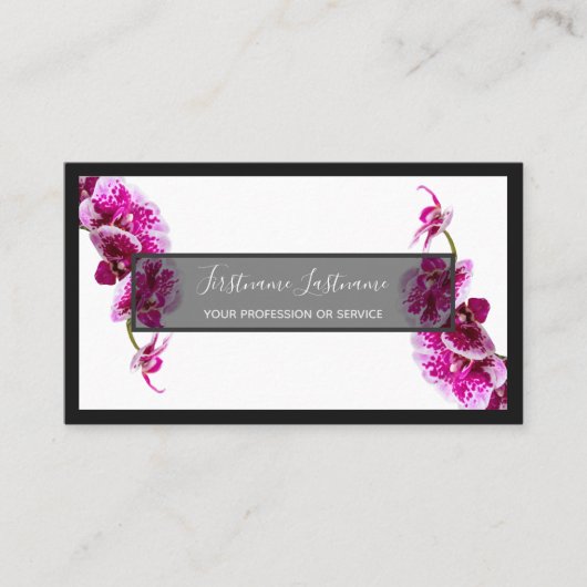 フローラ専門家プロフェッショナル快適orchid bu 名刺 (正面)