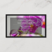 フローラ専門家プロフェッショナル快適orchid bu 名刺 (裏面)