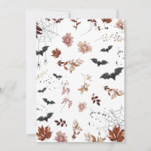 フローラ小さなブー赤ちゃんシャワー 招待状 (裏面)