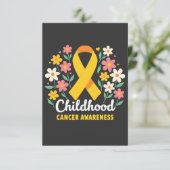 フローラ小児がん認識度黄色リボン 出欠カード (スタンド正面)