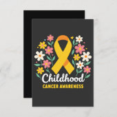 フローラ小児がん認識度黄色リボン 出欠カード (正面/裏面)