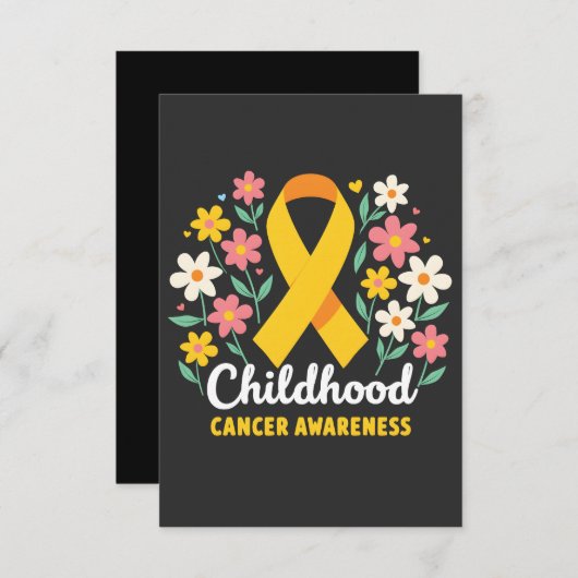 フローラ小児がん認識度黄色リボン 出欠カード (正面/裏面)
