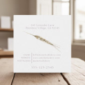 フローラ小麦・ラベンダー・グリーンリースパン スクエア名刺