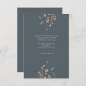 フローラ層悔やみや弔慰サンキューカード 招待状 (正面/裏面)