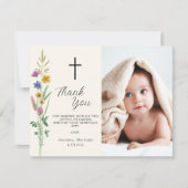 フローラ山花写真バプテスマ サンキューカード (正面)