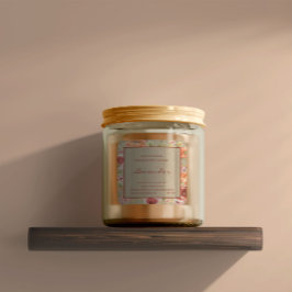 フローラ工芸品紙ろうそく製品ラベル スクエアシール