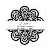 フローラ差出人住所スタンプ ラバースタンプ (インプリント)