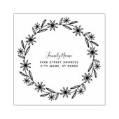 フローラ差出人住所スタンプ ラバースタンプ (インプリント)