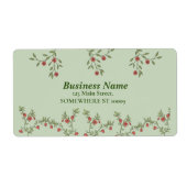 フローラ差出人住所ラベル素朴の ラベル (正面)