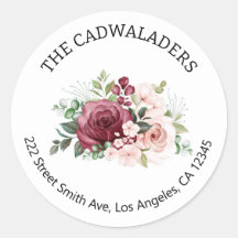 フローラ差出人住所ラベル